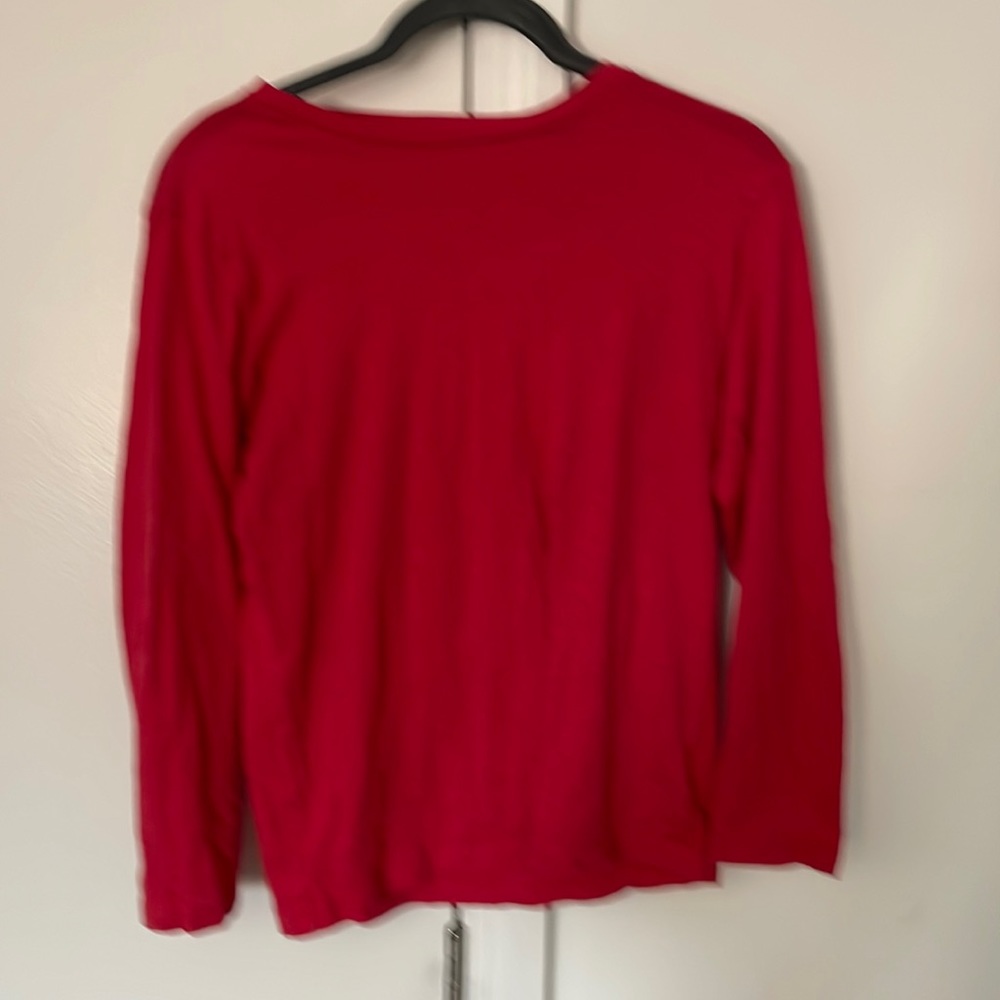 Old navy red boys large (10-12) long sleeve tee